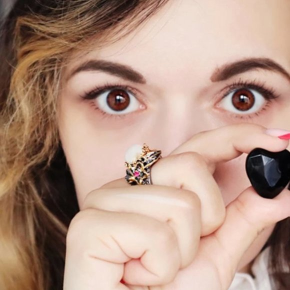 NEW Italian Jewelry Gold Flower Pearl Ring - Picture 13 of 14